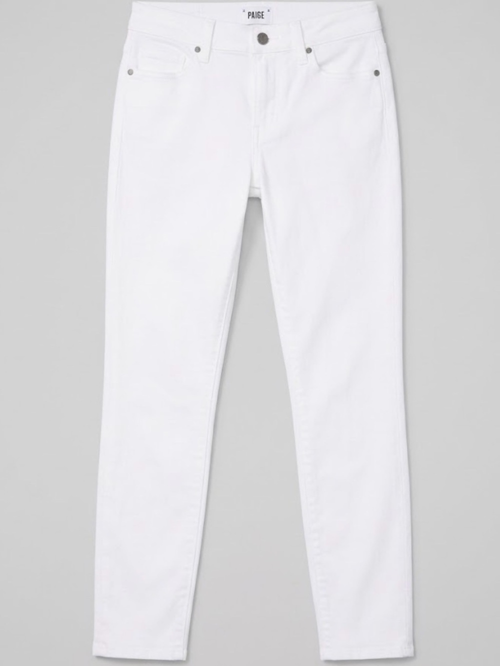 PAIGE White Skinny Jeans — Classic High-Rise